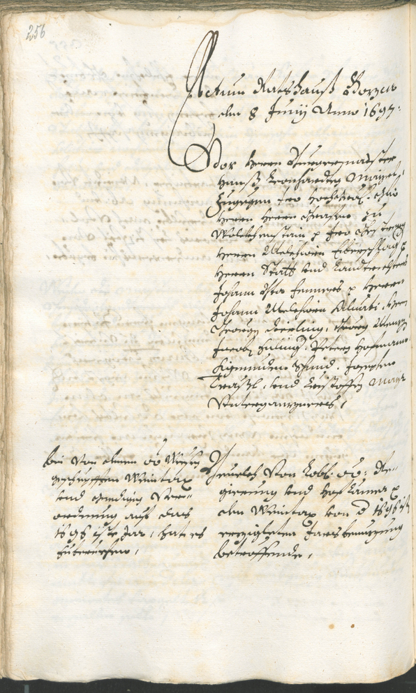 Stadtarchiv Bozen - BOhisto Ratsprotokoll 1696/99 