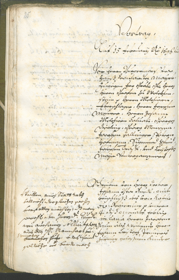 Stadtarchiv Bozen - BOhisto Ratsprotokoll 1696/99 