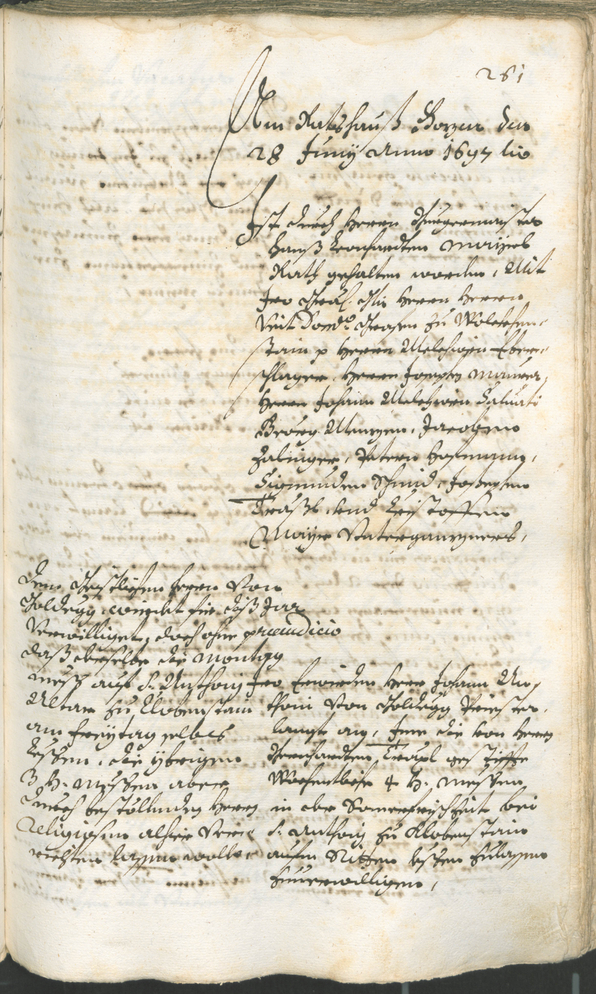 Stadtarchiv Bozen - BOhisto Ratsprotokoll 1696/99 