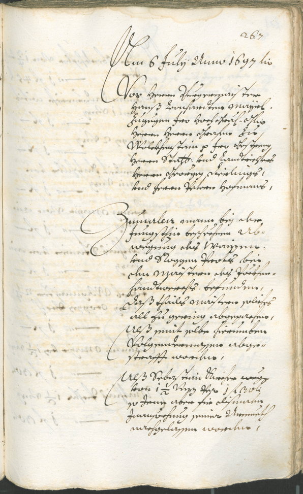 Stadtarchiv Bozen - BOhisto Ratsprotokoll 1696/99 