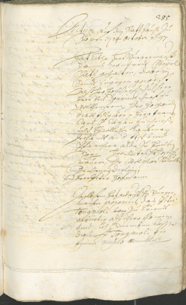 Civic Archives of Bozen-Bolzano - BOhisto Ratsprotokoll 1696/99 