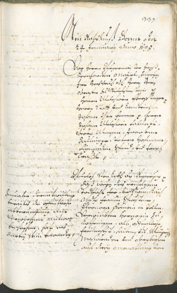 Stadtarchiv Bozen - BOhisto Ratsprotokoll 1696/99 