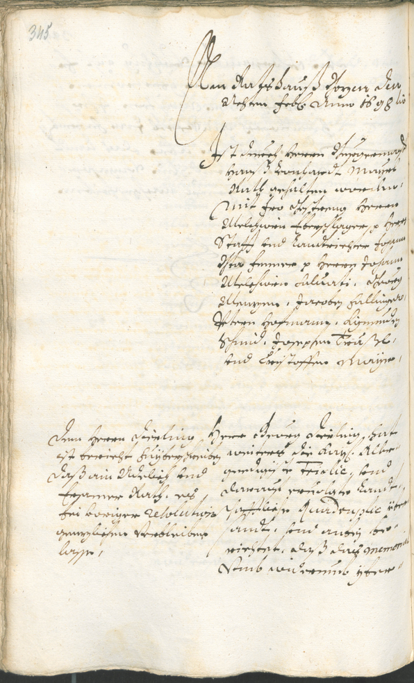 Stadtarchiv Bozen - BOhisto Ratsprotokoll 1696/99 