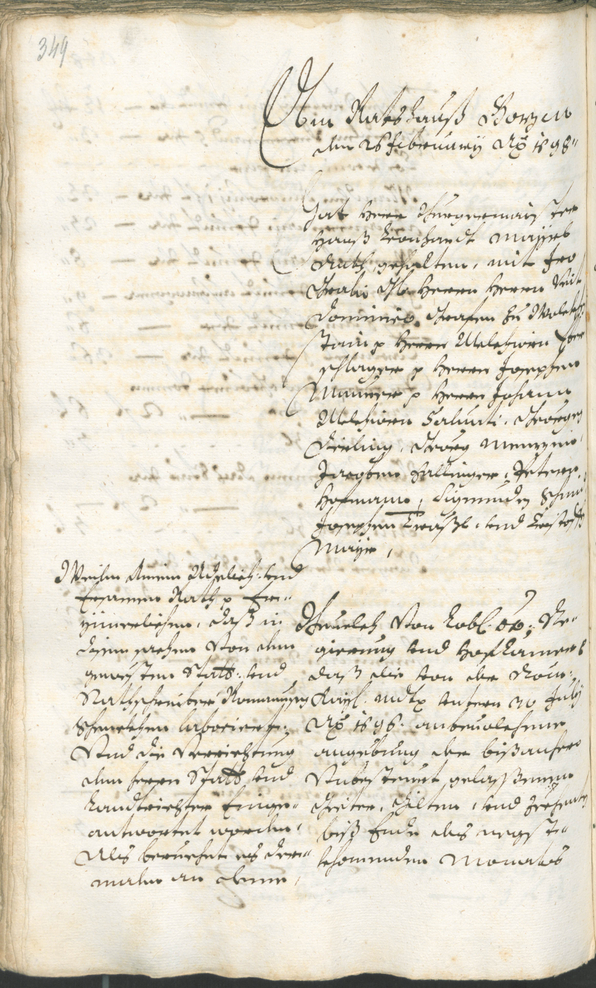 Stadtarchiv Bozen - BOhisto Ratsprotokoll 1696/99 