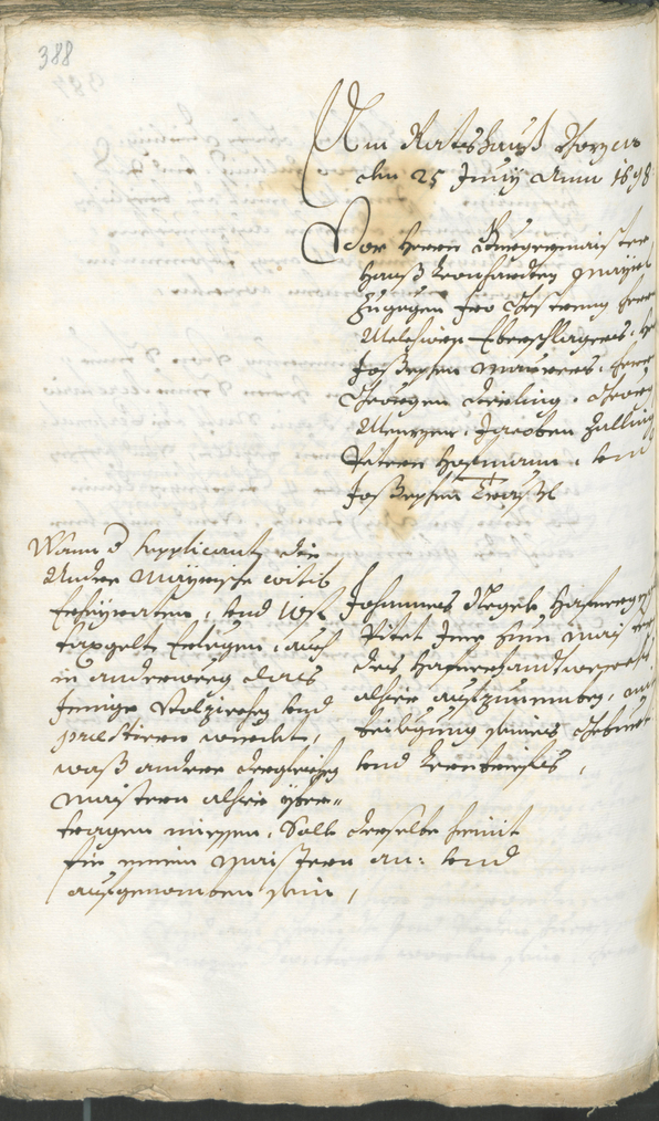 Civic Archives of Bozen-Bolzano - BOhisto Ratsprotokoll 1696/99 