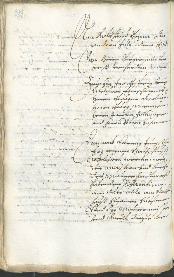 Civic Archives of Bozen-Bolzano - BOhisto Ratsprotokoll 1696/99 