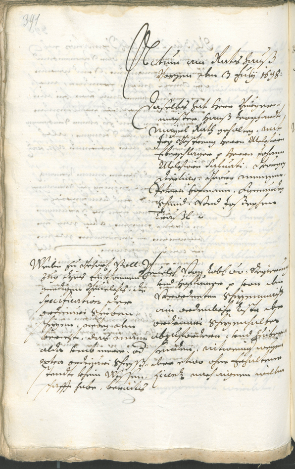 Civic Archives of Bozen-Bolzano - BOhisto Ratsprotokoll 1696/99 