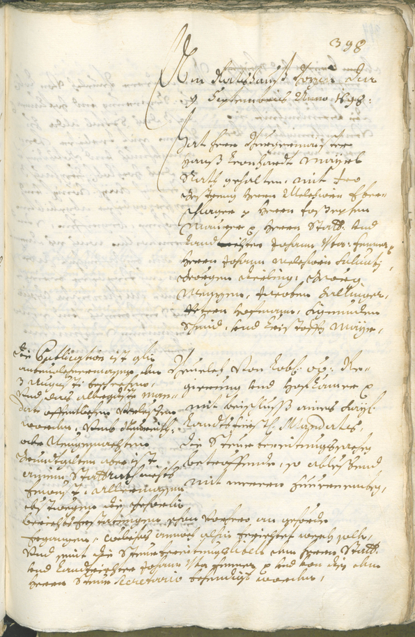 Civic Archives of Bozen-Bolzano - BOhisto Ratsprotokoll 1696/99 