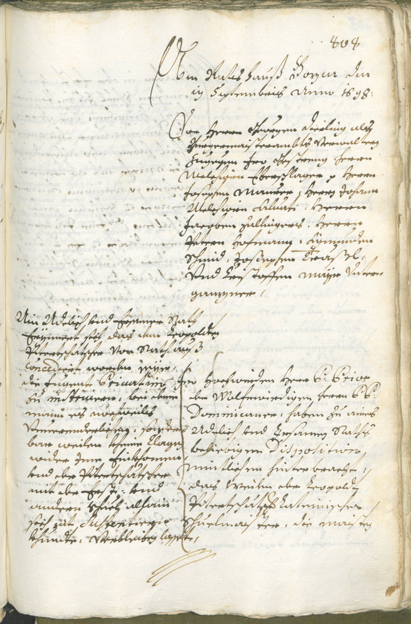 Stadtarchiv Bozen - BOhisto Ratsprotokoll 1696/99 