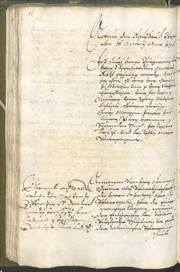 Civic Archives of Bozen-Bolzano - BOhisto Ratsprotokoll 1696/99 