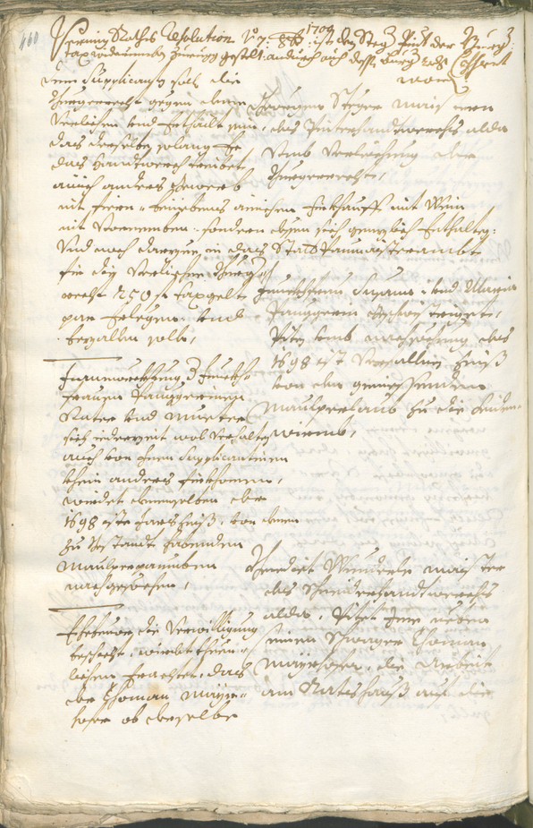 Civic Archives of Bozen-Bolzano - BOhisto Ratsprotokoll 1696/99 