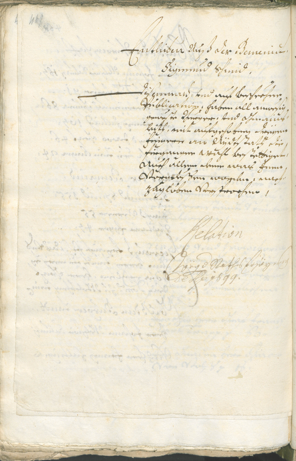 Civic Archives of Bozen-Bolzano - BOhisto Ratsprotokoll 1696/99 