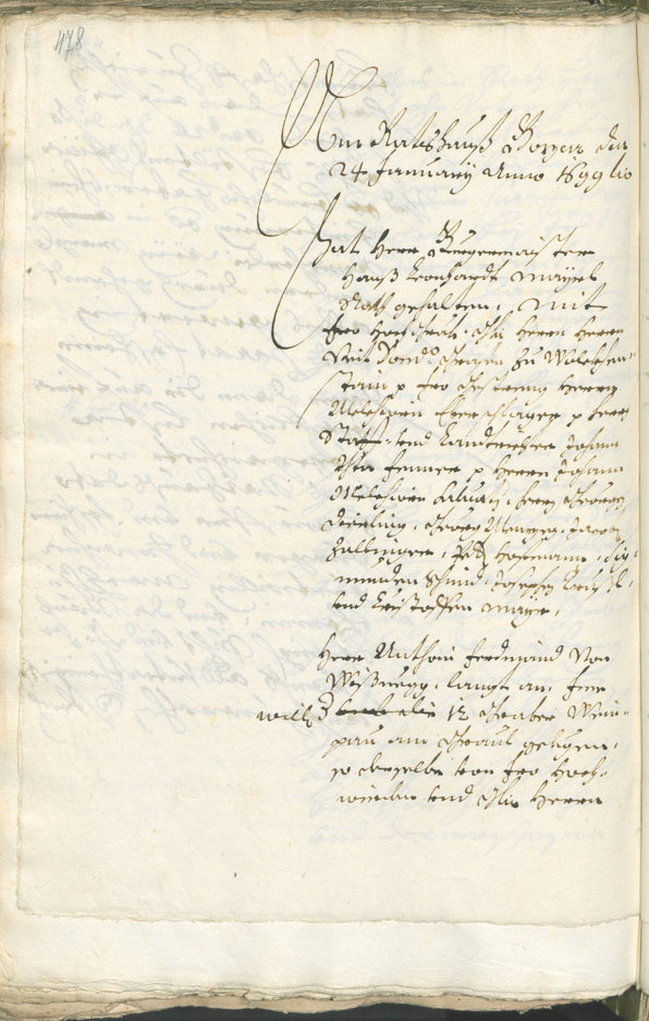 Civic Archives of Bozen-Bolzano - BOhisto Ratsprotokoll 1696/99 