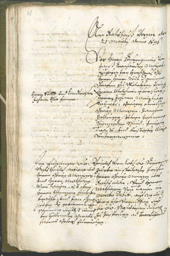 Civic Archives of Bozen-Bolzano - BOhisto Ratsprotokoll 1696/99 