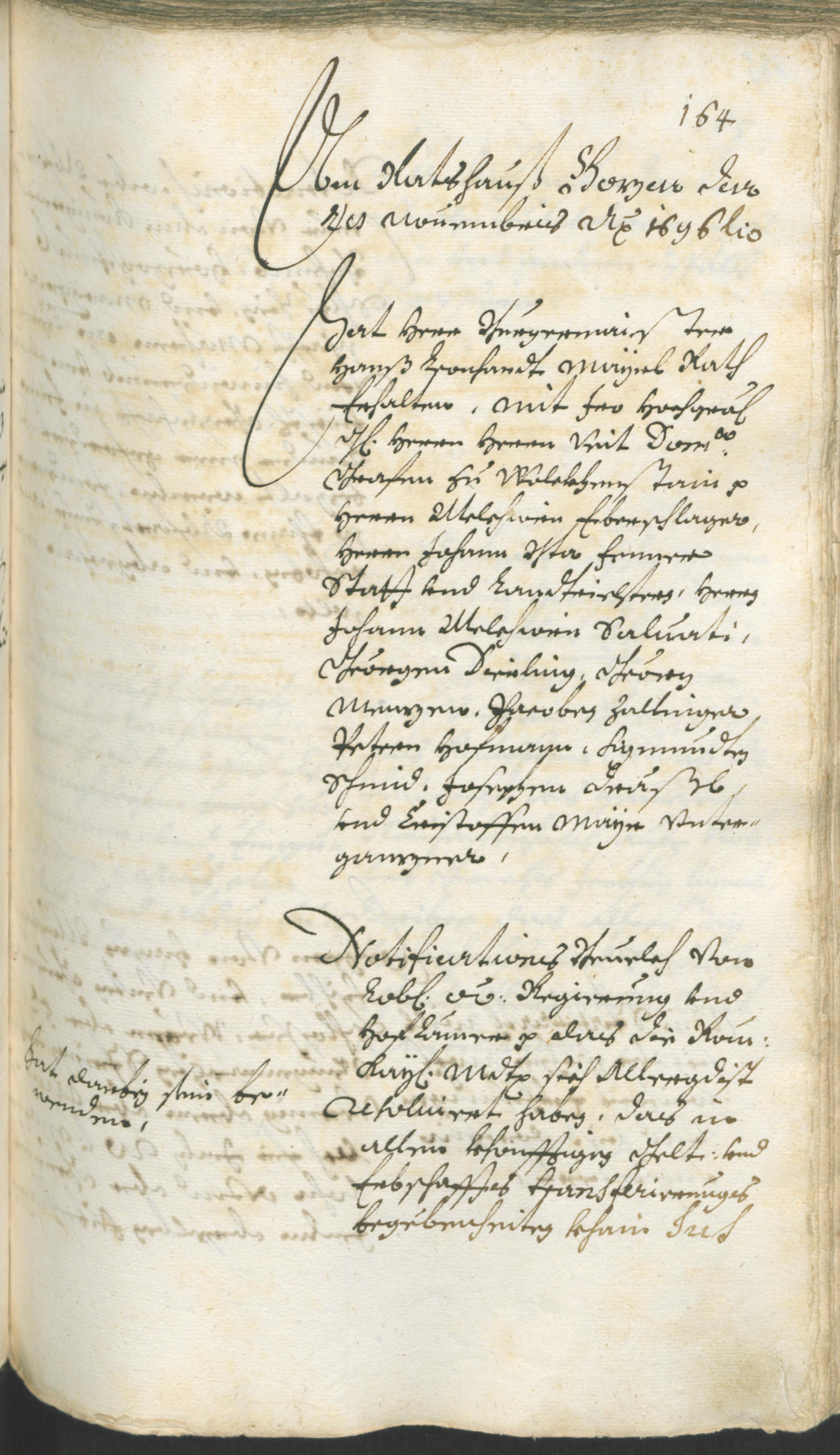 Stadtarchiv Bozen - BOhisto Ratsprotokoll 1696/99 