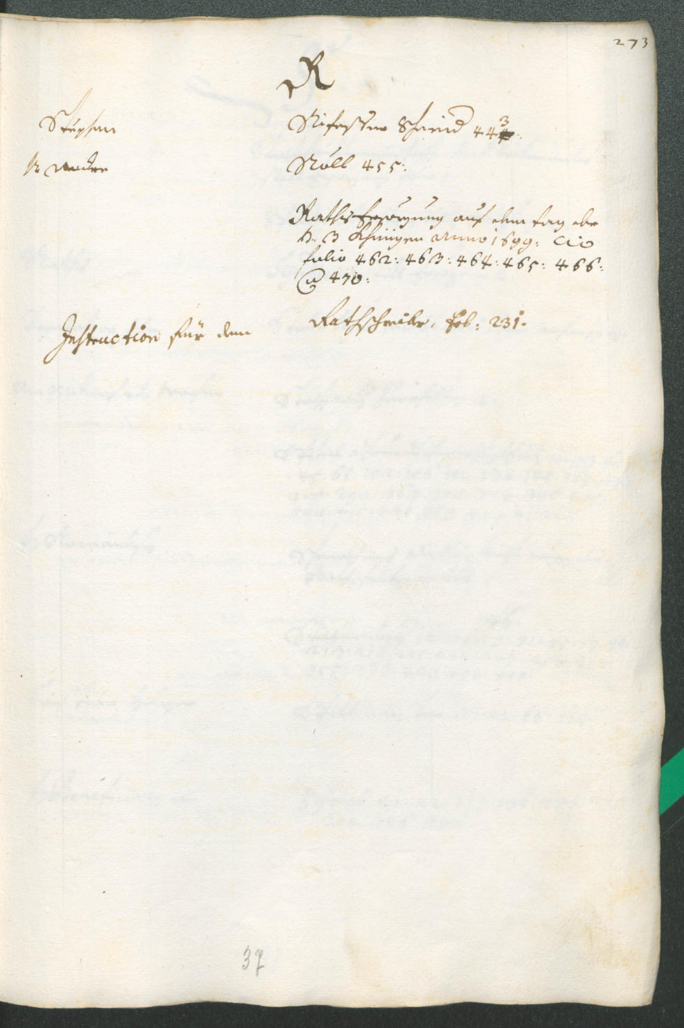 Civic Archives of Bozen-Bolzano - BOhisto Ratsprotokoll 1696/99 