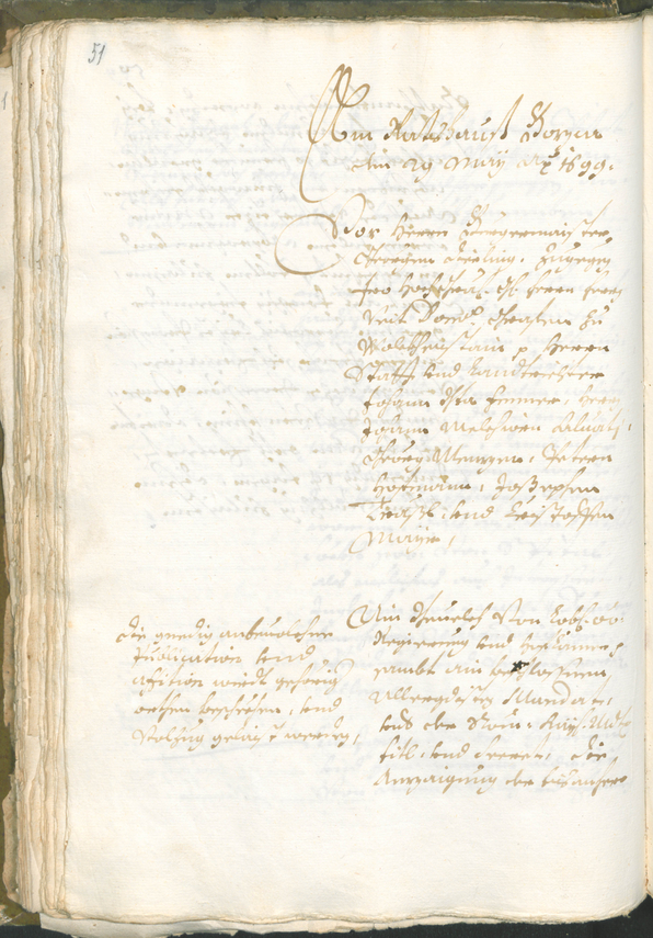 Stadtarchiv Bozen - BOhisto Ratsprotokoll 1699/1702 