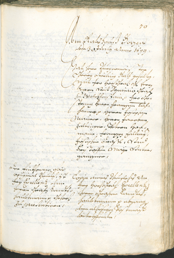 Stadtarchiv Bozen - BOhisto Ratsprotokoll 1699/1702 