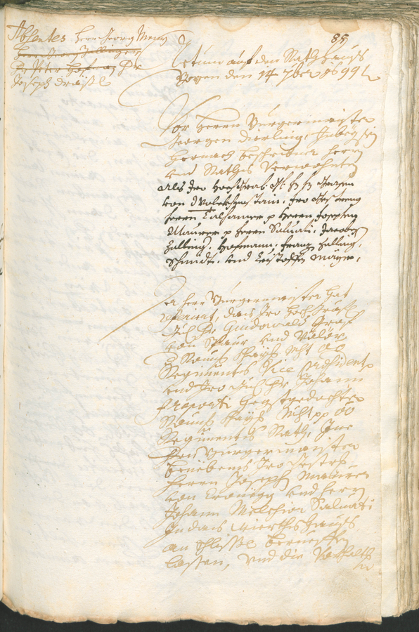 Civic Archives of Bozen-Bolzano - BOhisto Ratsprotokoll 1699/1702 