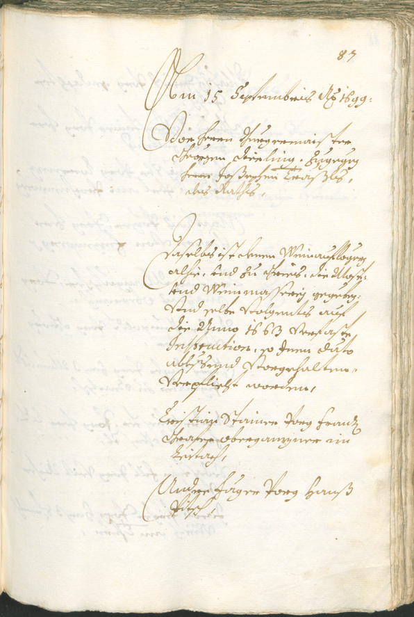 Archivio Storico della Città di Bolzano - BOhisto protocollo consiliare 1699/1702 