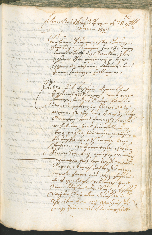 Stadtarchiv Bozen - BOhisto Ratsprotokoll 1699/1702 