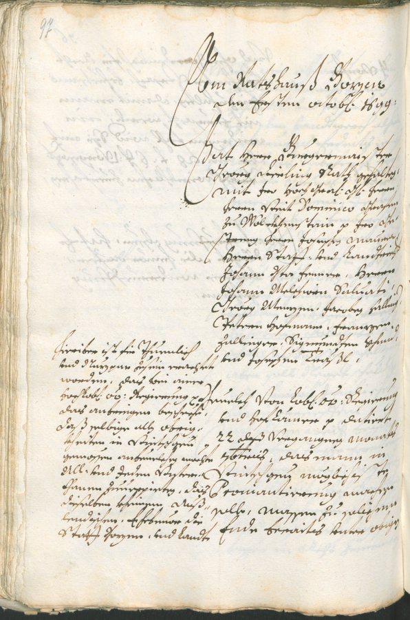 Stadtarchiv Bozen - BOhisto Ratsprotokoll 1699/1702 