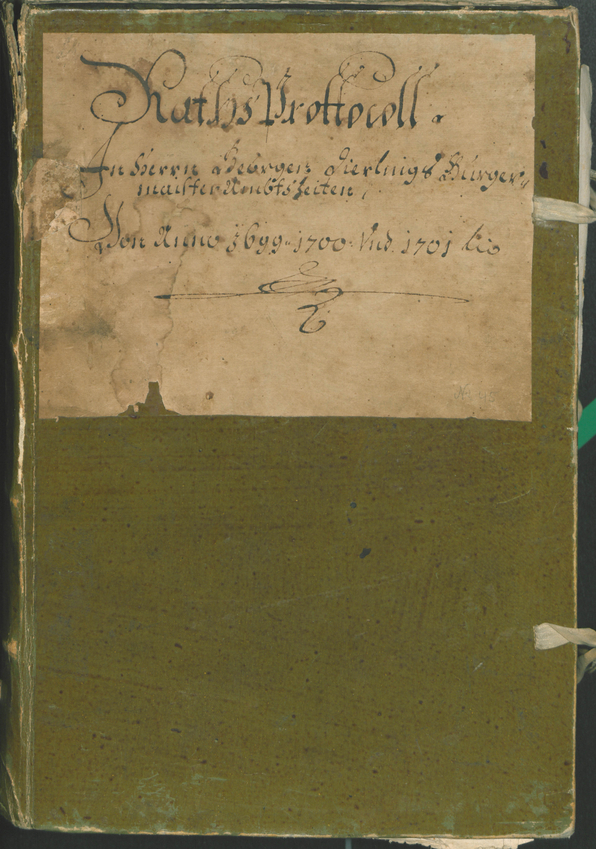 Stadtarchiv Bozen - BOhisto Ratsprotokoll 1699/1702 