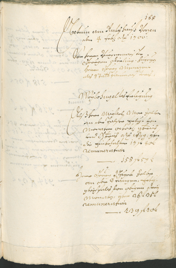 Stadtarchiv Bozen - BOhisto Ratsprotokoll 1699/1702 