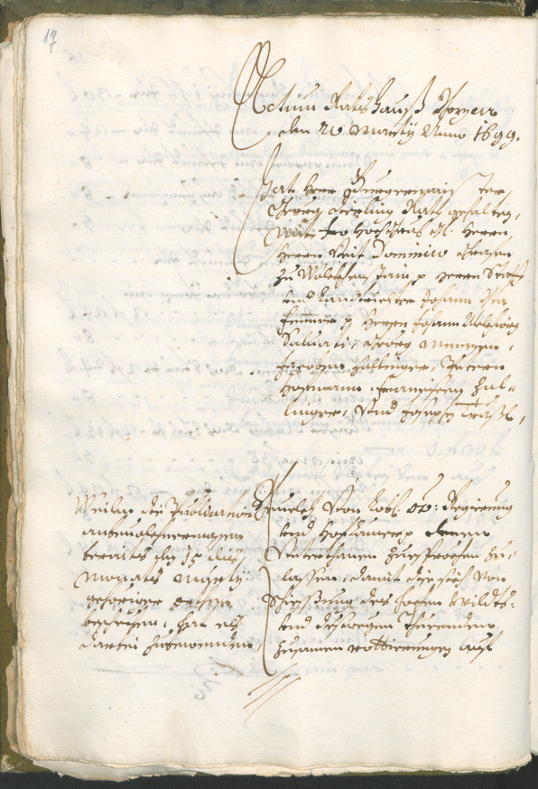 Civic Archives of Bozen-Bolzano - BOhisto Ratsprotokoll 1699/1702 