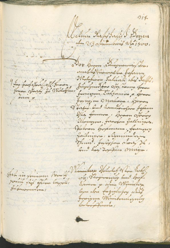 Stadtarchiv Bozen - BOhisto Ratsprotokoll 1699/1702 