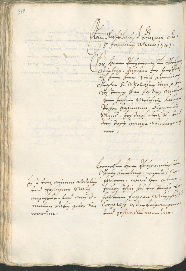 Stadtarchiv Bozen - BOhisto Ratsprotokoll 1699/1702 