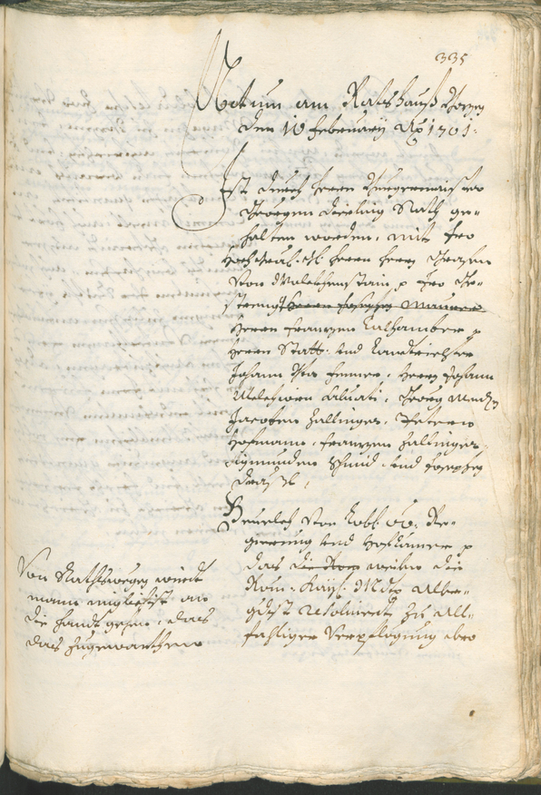 Stadtarchiv Bozen - BOhisto Ratsprotokoll 1699/1702 