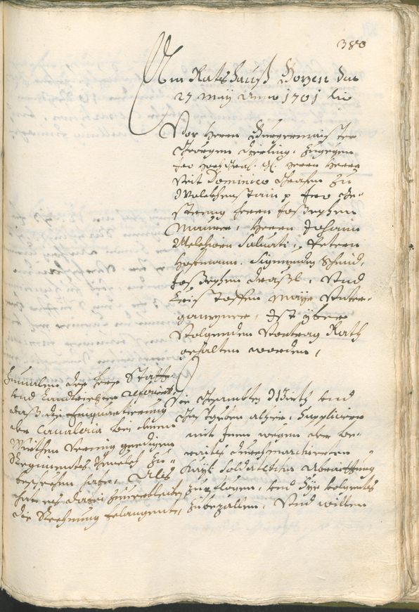 Civic Archives of Bozen-Bolzano - BOhisto Ratsprotokoll 1699/1702 