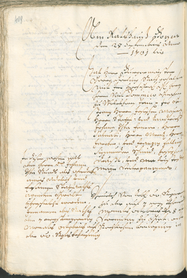 Archivio Storico della Città di Bolzano - BOhisto protocollo consiliare 1699/1702 