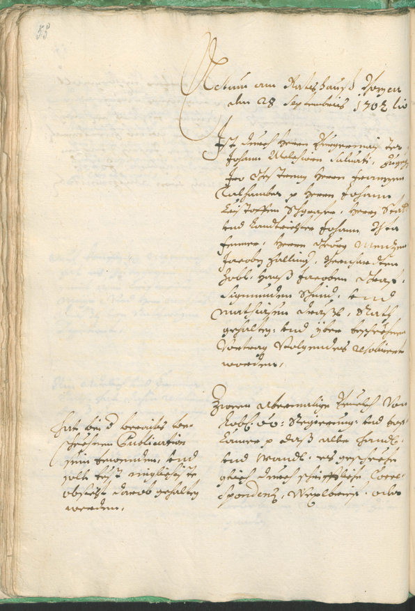 Civic Archives of Bozen-Bolzano - BOhisto Ratsprotokoll 1702/05 