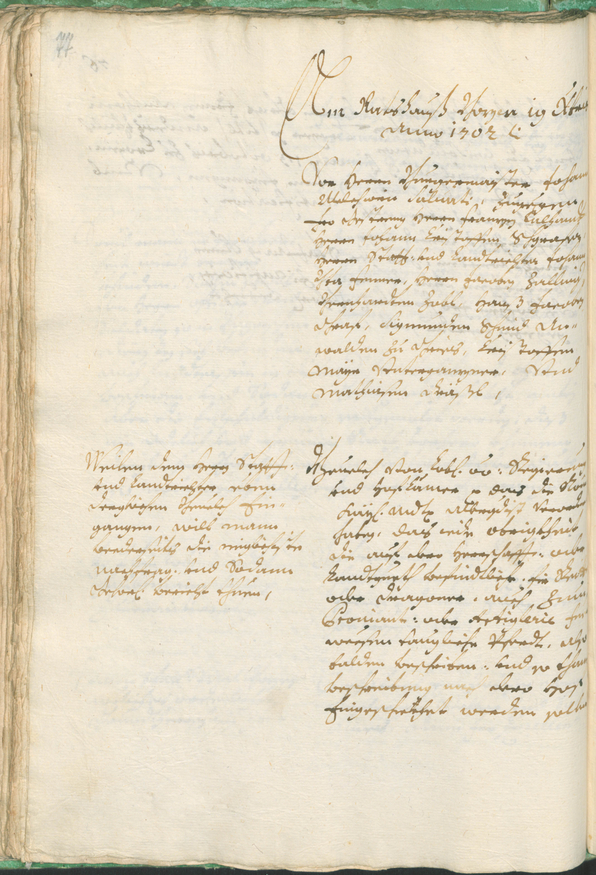 Civic Archives of Bozen-Bolzano - BOhisto Ratsprotokoll 1702/05 