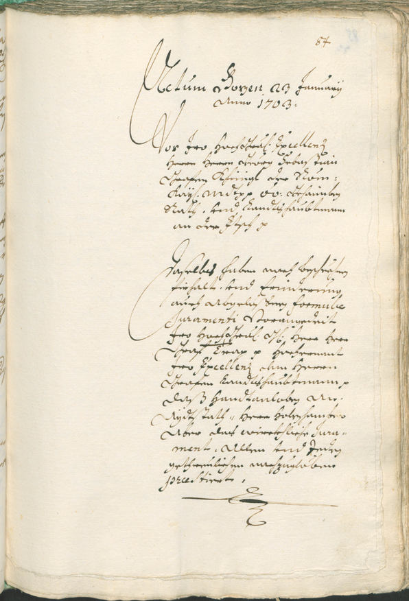 Civic Archives of Bozen-Bolzano - BOhisto Ratsprotokoll 1702/05 