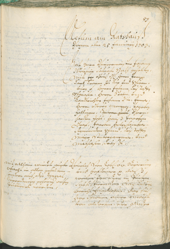 Civic Archives of Bozen-Bolzano - BOhisto Ratsprotokoll 1702/05 