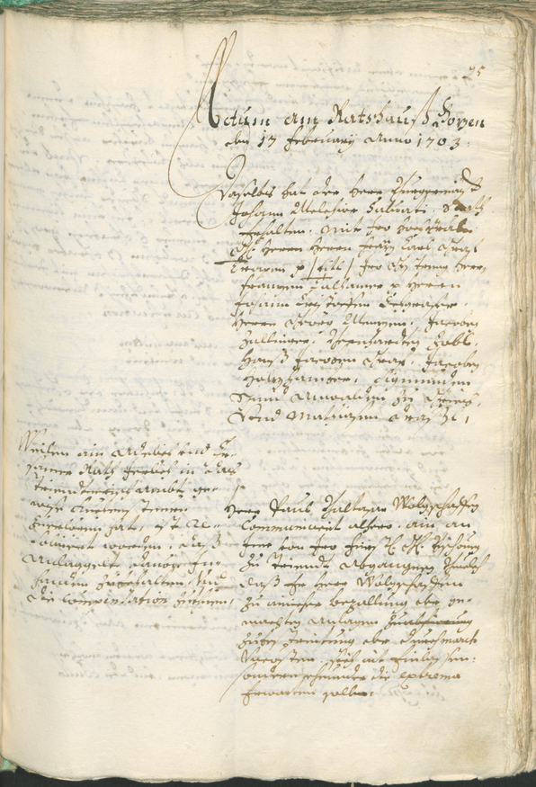 Civic Archives of Bozen-Bolzano - BOhisto Ratsprotokoll 1702/05 