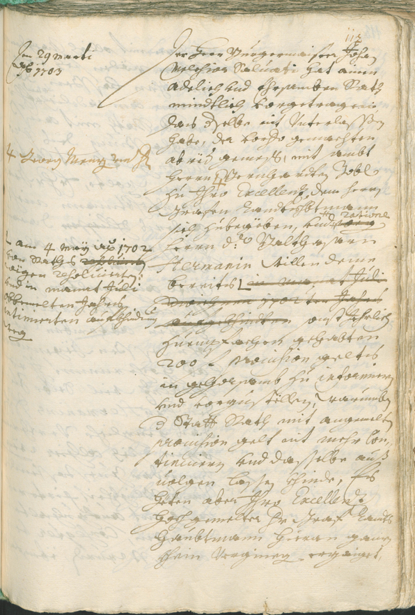 Civic Archives of Bozen-Bolzano - BOhisto Ratsprotokoll 1702/05 