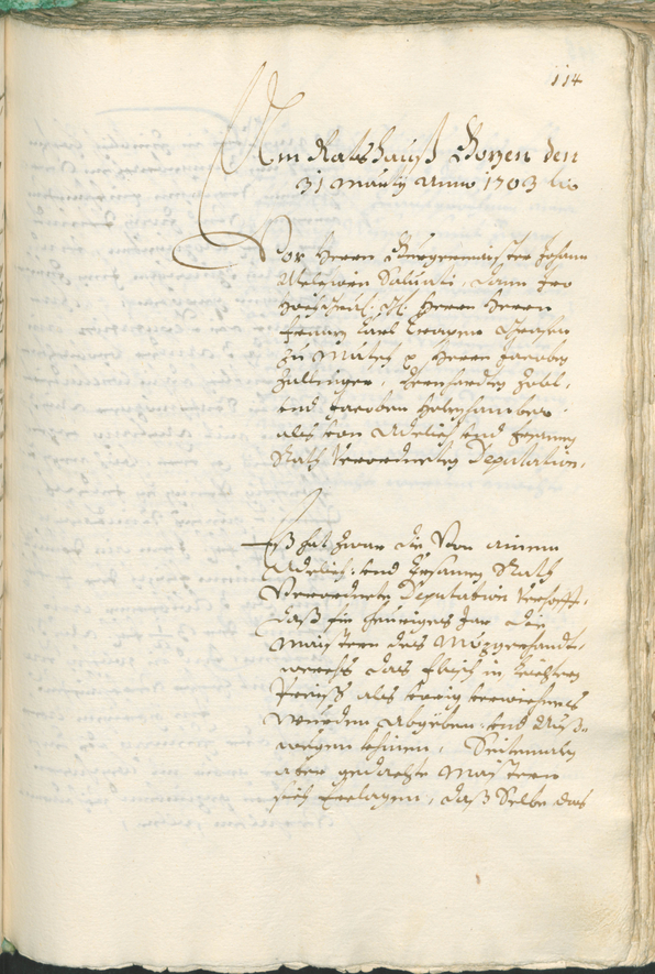 Civic Archives of Bozen-Bolzano - BOhisto Ratsprotokoll 1702/05 