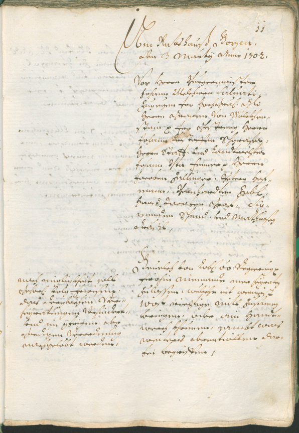 Civic Archives of Bozen-Bolzano - BOhisto Ratsprotokoll 1702/05 