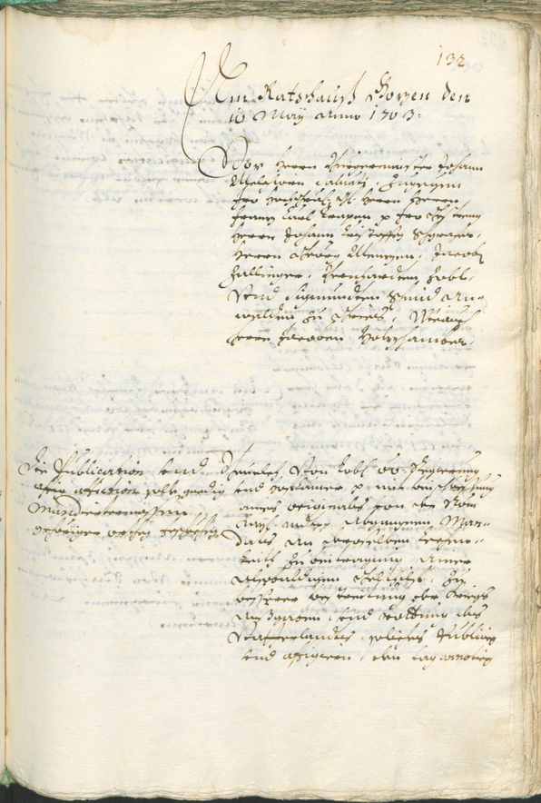 Stadtarchiv Bozen - BOhisto Ratsprotokoll 1702/05 