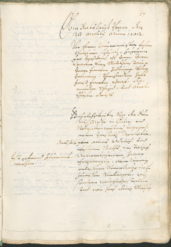 Civic Archives of Bozen-Bolzano - BOhisto Ratsprotokoll 1702/05 