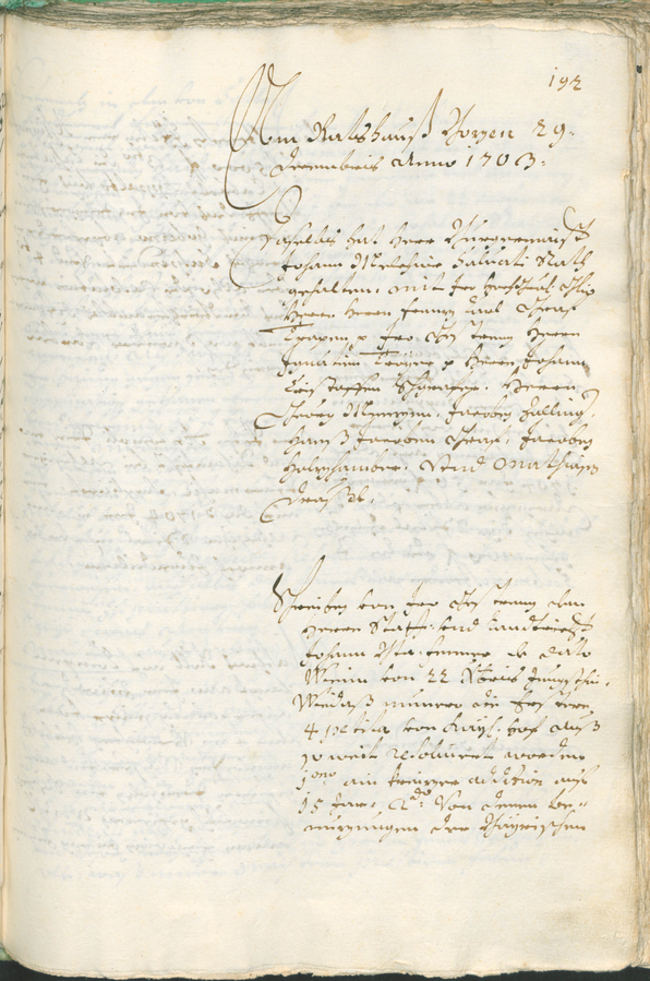 Civic Archives of Bozen-Bolzano - BOhisto Ratsprotokoll 1702/05 