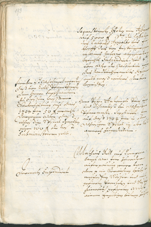 Civic Archives of Bozen-Bolzano - BOhisto Ratsprotokoll 1702/05 