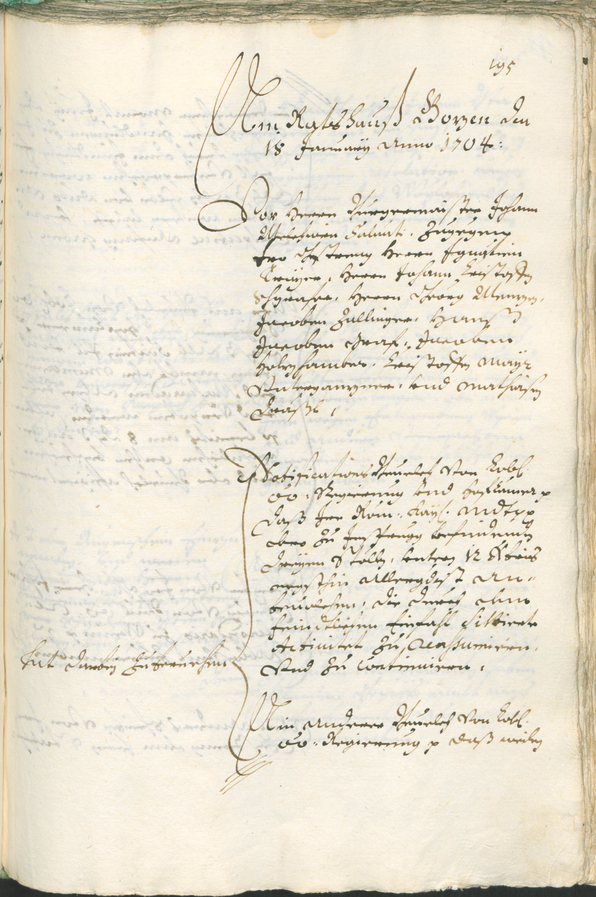 Civic Archives of Bozen-Bolzano - BOhisto Ratsprotokoll 1702/05 