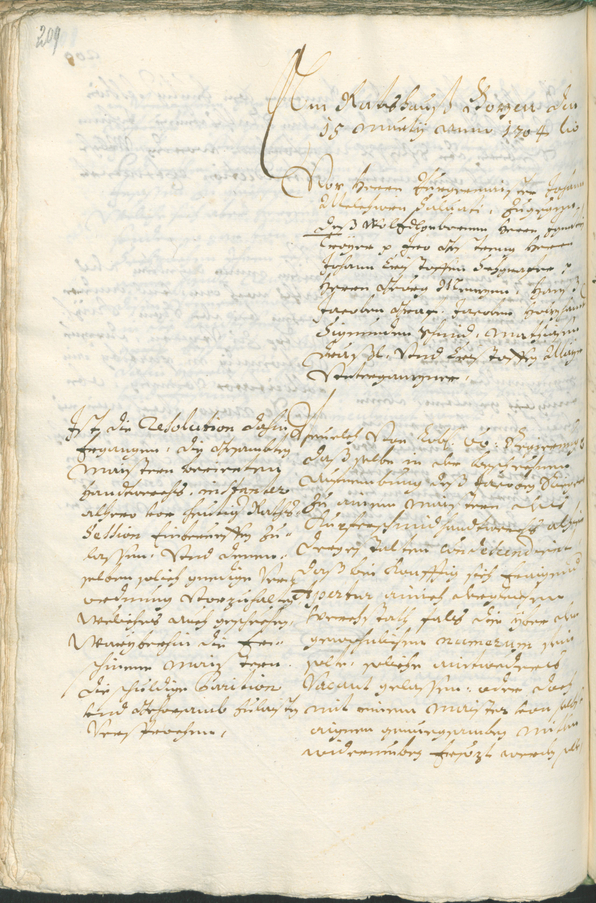 Civic Archives of Bozen-Bolzano - BOhisto Ratsprotokoll 1702/05 