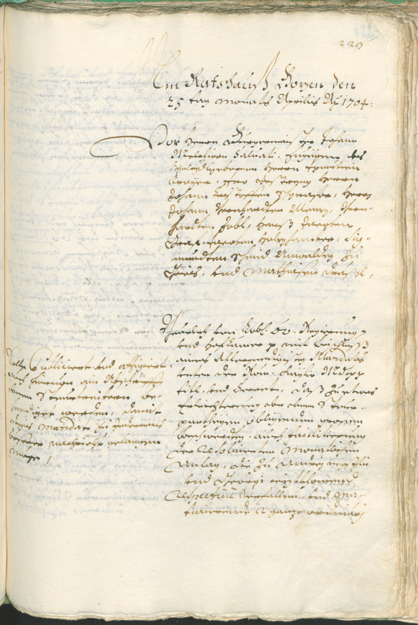 Civic Archives of Bozen-Bolzano - BOhisto Ratsprotokoll 1702/05 