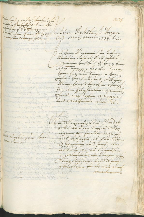 Civic Archives of Bozen-Bolzano - BOhisto Ratsprotokoll 1702/05 